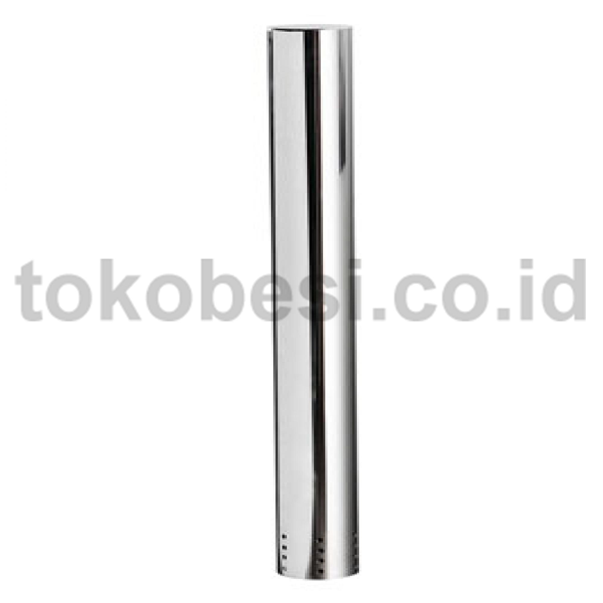 Stainless steel Bollard 1000 x 100 diameter mm